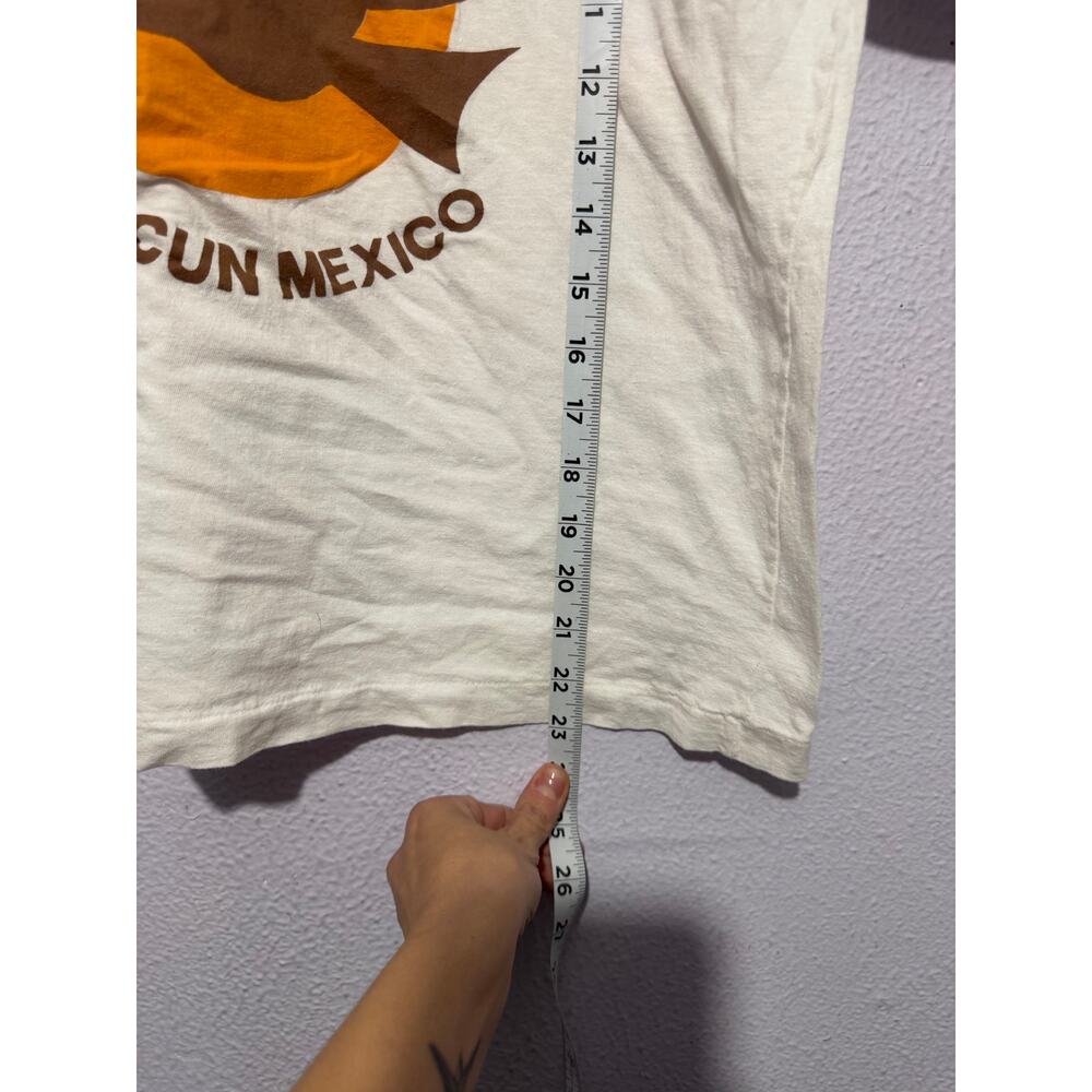 Vintage The Royal Mayan Cancun Mexico T-Shirt White Small Single Stitch 80s 90s - Picture 2 of 6